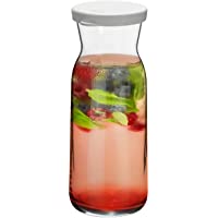 Argon Tableware Brocca garrafa de Cristal de Agua con Tapa - Decanter jarro de Agua- Vino- té Helado - 700ml